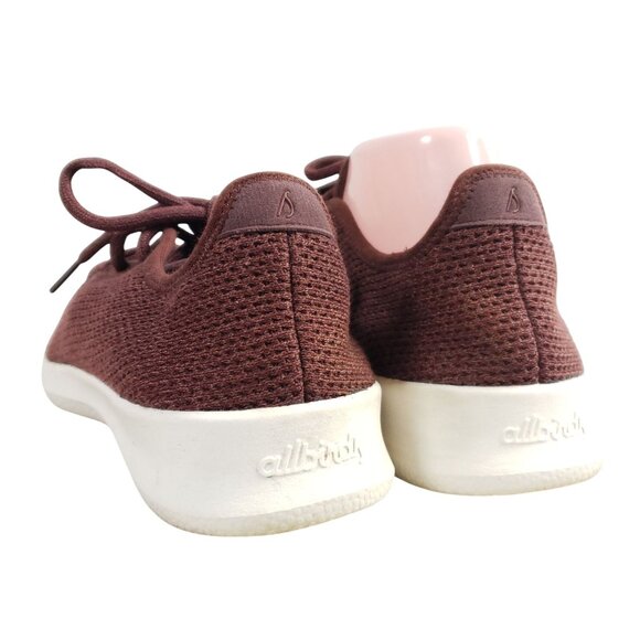Allbirds Womens Size 8 Tree Runners Sneakers Burgundy Mesh Lightweight - Picture 4 of 9